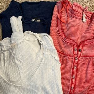 3 Free People tops